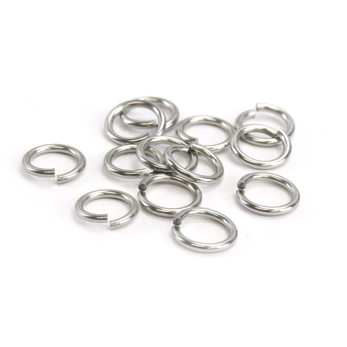 Stainless Steel 7mm I.D. 16 Gauge Jump Rings, 1/4 oz (~26 rings) –  Beaducation